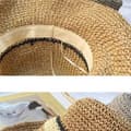 Miniatyrbillede 3 af 5: Lollanda Damehat, Foldbar Stråhat til Kvinder, Bred Stråhat - Sommer & Strand