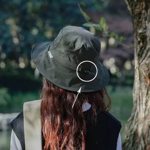 Lollanda Vattentät Solhatt Unisex, solhatt med bred brätte - Fiskarhatt med Hakrem 56-60 cm för Sommaraktiviteter