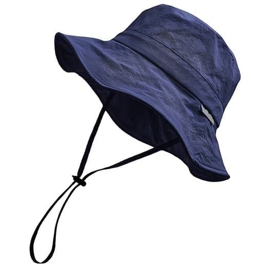 Lollanda Vattentät Solhatt Unisex, solhatt med bred brätte - Fiskarhatt med Hakrem 56-60 cm för Sommaraktiviteter