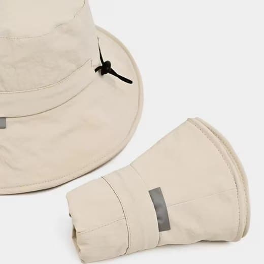 Lollanda Vattentät Solhatt Unisex, solhatt med bred brätte - Fiskarhatt med Hakrem 56-60 cm för Sommaraktiviteter