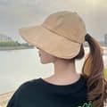 Miniatyrbillede 2 af 7: Lollanda foldbar sommerhat til kvinder, solbeskyttelseshat til kvinder med bred skygge, hestehale design, UV-beskyttelse