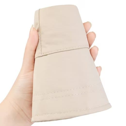 Lollanda foldbar sommerhat til kvinder, solbeskyttelseshat til kvinder med bred skygge, hestehale design, UV-beskyttelse