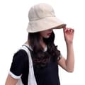 Miniatyrbillede 1 af 10: Lollanda foldbar sommerhat til kvinder, solbeskyttelseshat til kvinder med bred skygge, hestehale design, UV-beskyttelse