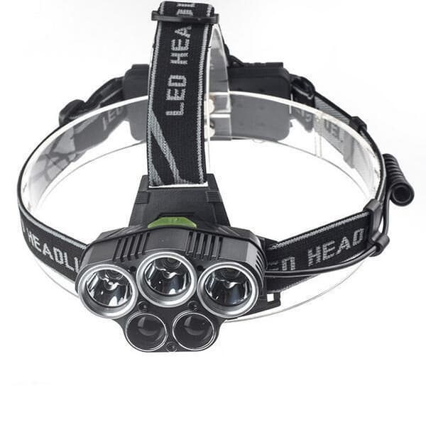 Ekstreme forlygte 5x T6 LED inkl. Batterier load kabel.