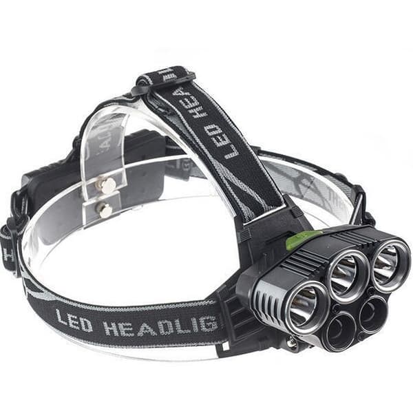 Ekstreme forlygte 5x T6 LED inkl. Batterier load kabel.
