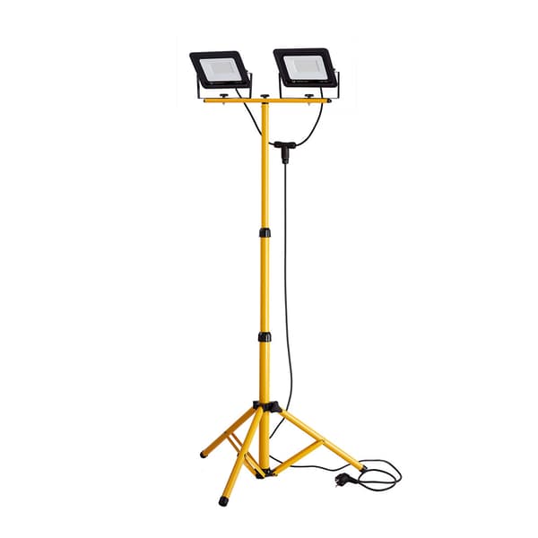 Forever Light Arbetslampa LED 2x30W 4500K med stativ