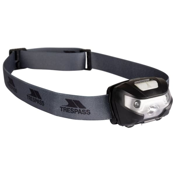 Trespass Bazan Rechargeable Head Torch Black One Size
