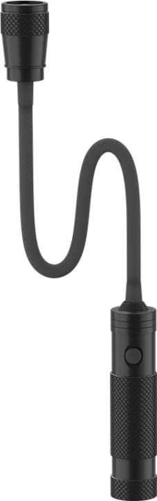 Goobay LED-arbetslampa Zoom 230 med 230 lm och kallt vitt ljus (8000 K), perfekt för arbete, fritid och i bilen musta