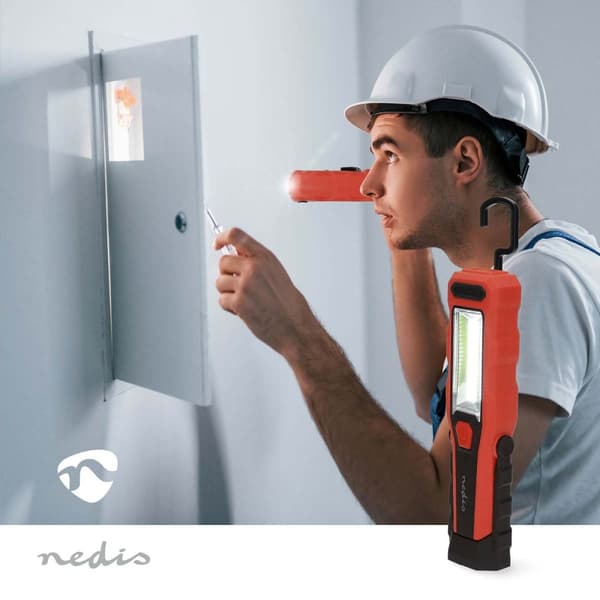 Nedis Arbetslampa | 4 W | Batteridriven | 5 V DC | N/A | Uppladdningsbara | Belysning varaktighet: 5 h | 300 lm | Belysningsräckvidd: 20 m