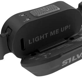 SILVA SMINI FLY BLACK, uppladdningsbar pannlampa 250 lm