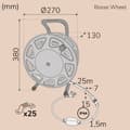 Miniatyrbillede 4 af 7: Llitt Bosse Work Wheel Ledstrip arbetsbelysning 25m IP65 4000K 200W 20000lm