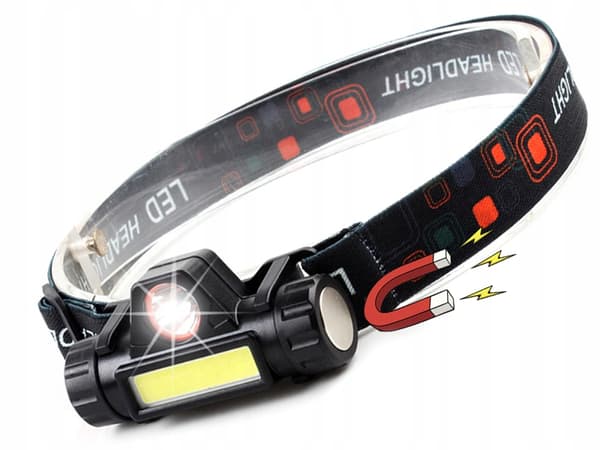 Kraftfull COB 4-i-1 pannlampa med magnetisk montering!