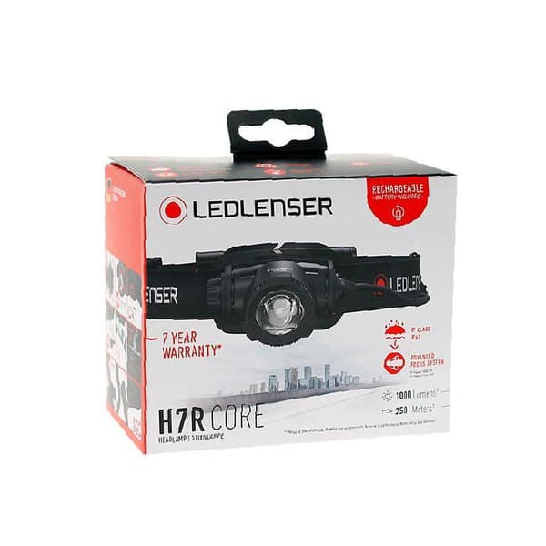 Huvudlampa - LED LENSER - H7R Core 502122 - 600 lm - Batteritid 65 h - Svart