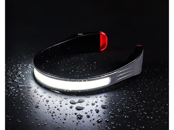 Oppladbar hodelykt - COB LED - Vanntett