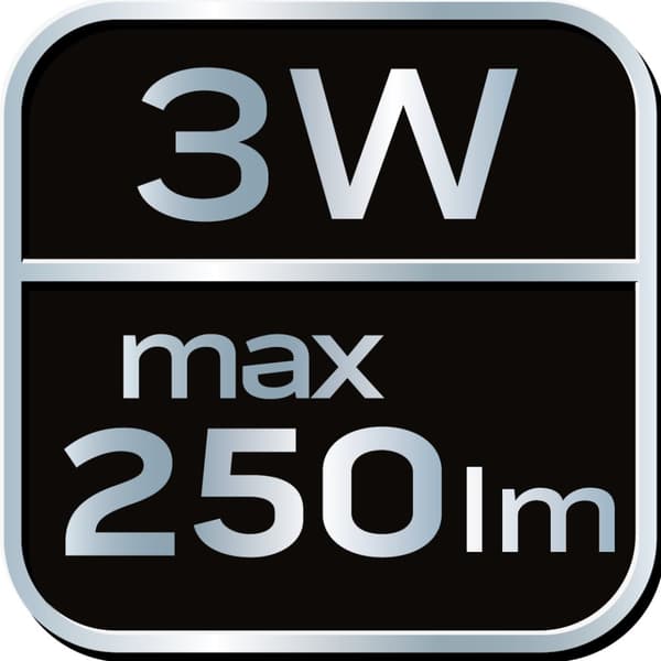Forlygte 250 lume, zoom, CREE XPE, 3xAAA