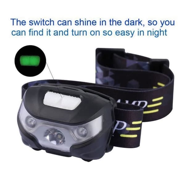 Uppladdningsbar LED Pannlampa - Pannlampa - Justerbar - Svart - Multisport