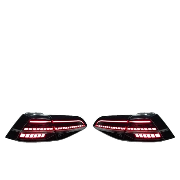 LED Baglygte for Golf 7/7.5 (2013-2020), Certificeret og Nem Installation,Golf 7 LEDRød Golf 7 Halogen Black
