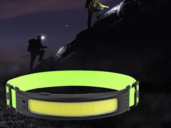 COB LED-otsalamppu / Päälamppu heijastimella – Ladattava