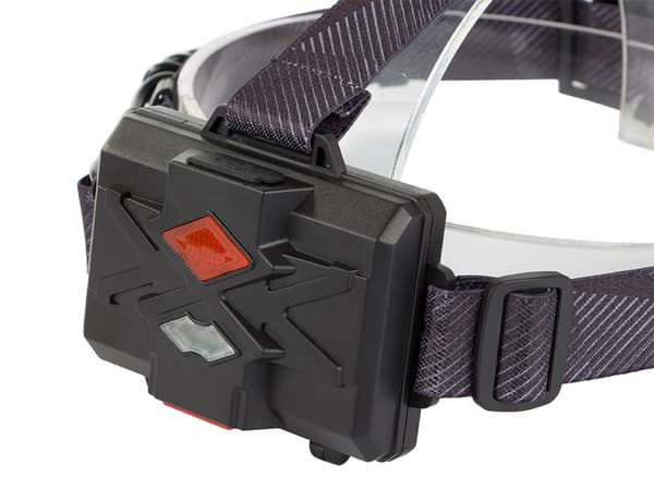 LED-huvudlampa / Pannlampa - Uppladdningsbar