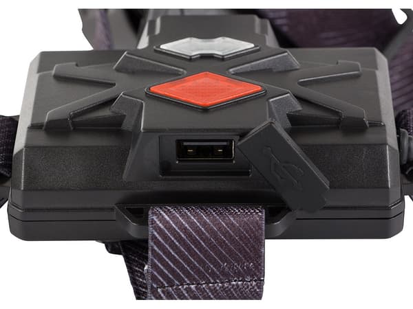 LED-huvudlampa / Pannlampa med Powerbank - Uppladdningsbar