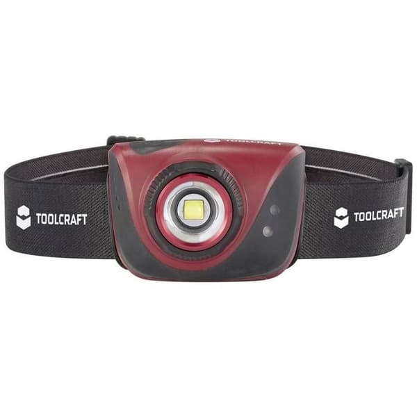 TOOLCRAFT LED justerbar strålkastare, justerbar punktstorlek, med batteri Strobeläge 580 lm 6,45 h 90 g