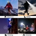 Miniatyrbild 3 av 4: INN® Kraftfull uppladdningsbar pannlampa med 2 batterier Gör det själv arbetsplats sportkamouflage lång autonomi berg 8000 LUMEN