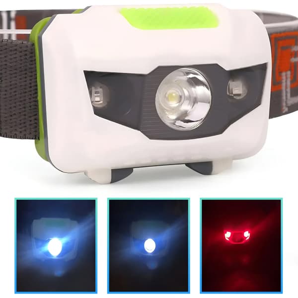 LED-otsalamppu säädettävällä lampunpäällä, 44 g, paristokäyttöinen