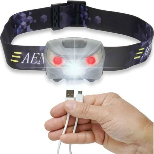 LED-strålkastare - CREE - USB-uppladdningsbar - 5 lägen - 6000K - Energiklass A+