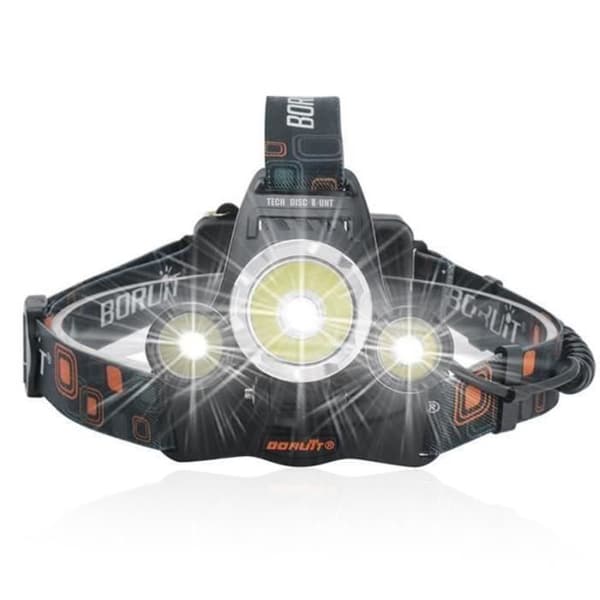 TD® LED Pannlampa ficklampa med 3 glödlampor - Batterier och USB-kabel - Superljus och hållbar