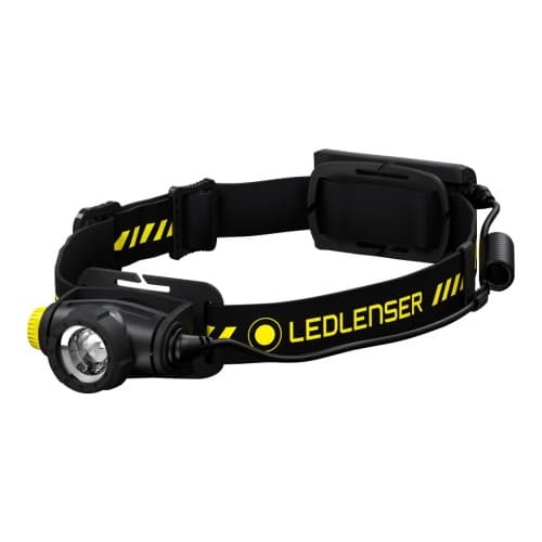 Ledlenser H5R Work - huvudficklampa - LED - neutralt vitt ljus - 3700-4400 K - svart Svart, Gul