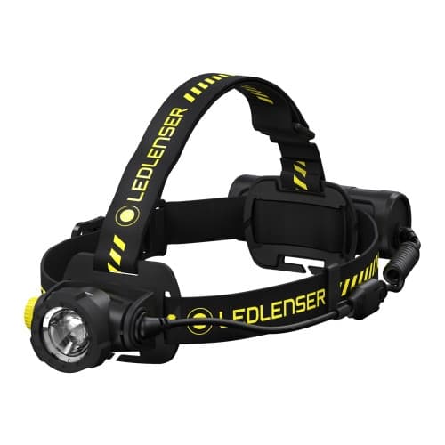 Ledlenser H-Series H7R Work - huvudficklampa - LED - neutralt vitt ljus - 4000 K - svart/gul