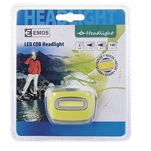 Emos Les electronics 1450, 2-nbspW COB LED-strålkastare, för 3-nbspx AAA, plast, gul, 4-nbspx 5, 9-nbspx