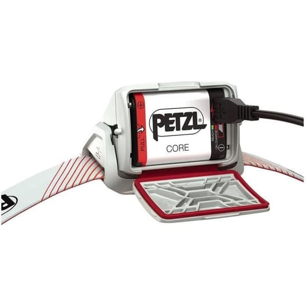 Otsalamppu - PETZL - ACTIK CORE - Kalastus/navigointi - 600 lumenia - Sisältää ladattavan akun - Punainen