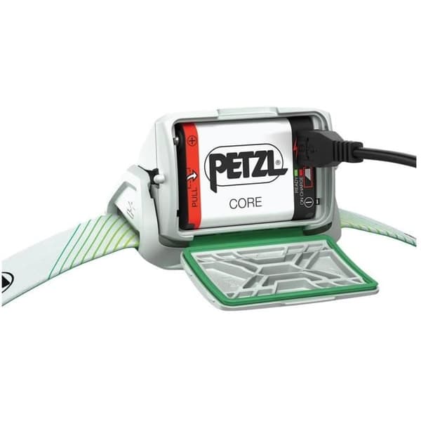 Pandelampe - PETZL - ACTIK CORE - Fiskeri/navigation - 600 lumen - Inklusive genopladeligt batteri - Grøn