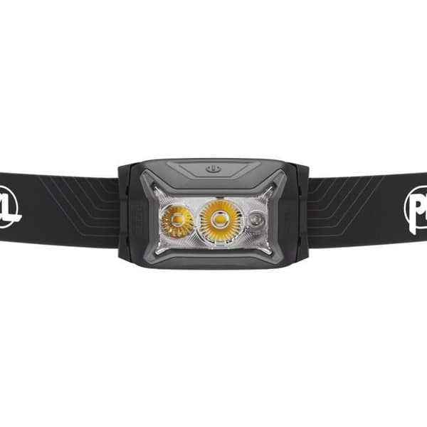 Otsalamppu - PETZL - ACTIK - Juoksu / Vaellus - 450 lumenia - Sis. 3 AAA/LR03-paristoa - Harmaa