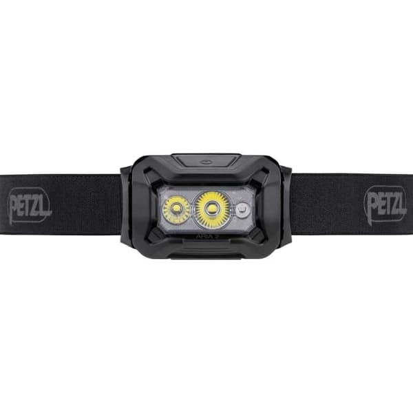 Vattentät pannlampa - PETZL - ARIA 2 - 450 lumen - Inklusive 3 AAA/LR03-batterier - Svart