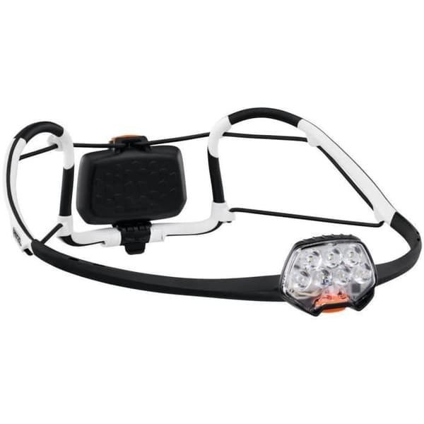 Multistrålepandelampe - PETZL - IKO - 350 lumen - Airfit pandebånd - Genopladeligt batteri inkluderet - Sort og hvid Sort, Hvid