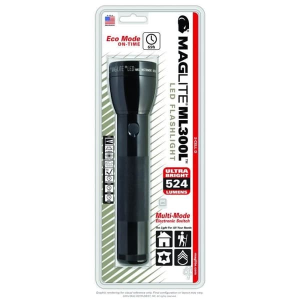 MAGLITE Torch ML300 2D LED 524LUM