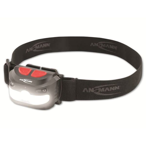 Huvudlampa - ANSMANN - HD250RS - Uppladdningsbar USB - 4W COB - IP54 vattentålig