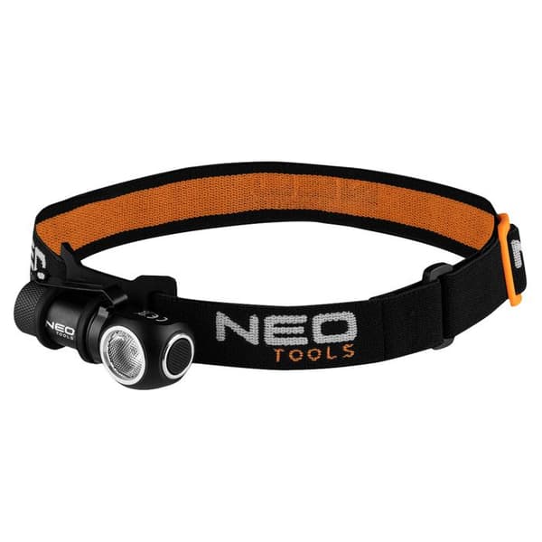 Huvudlampa - NEO - CREE XPG3 - 600 lm - Uppladdningsbar USB - Aluminium