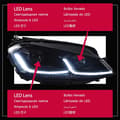 Miniatyrbillede 2 af 2: AKD Hovedlampe, LED Lysstyrke, Holdbar Konstruktion,Sort alle LED, 12W, Rhd