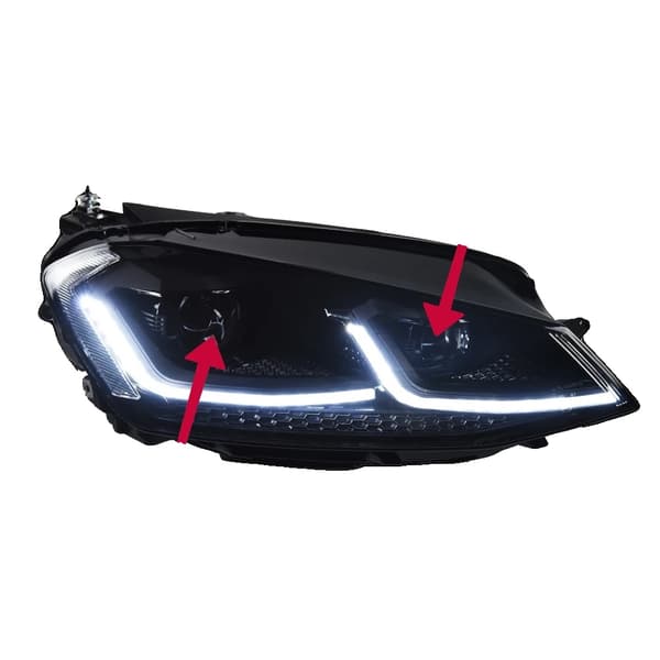 AKD Hovedlampe, LED Lysstyrke, Holdbar Konstruktion,Sort alle LED, 12W, Rhd