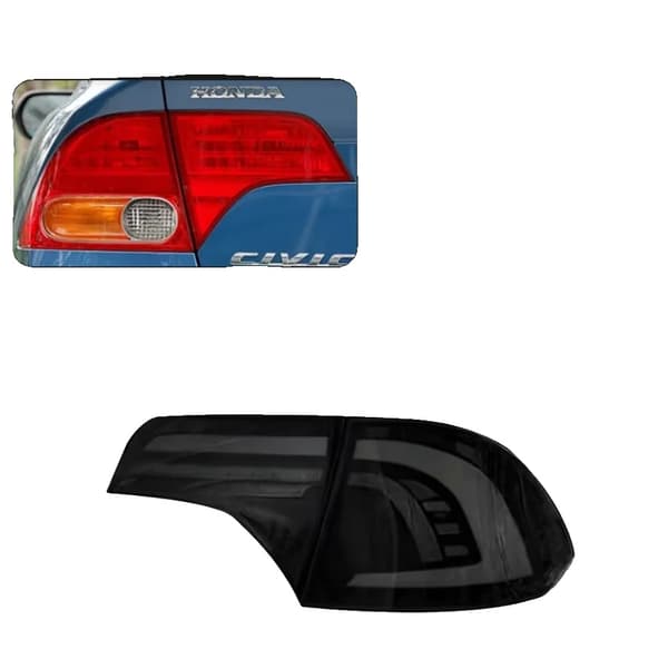Honda Civic Baglygtesamling, Certificeret Kvalitet, Holdbart Materiale,Sort