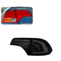 Miniatyrbillede 1 af 2: Honda Civic Baglygtesamling, Certificeret Kvalitet, Holdbart Materiale,Sort