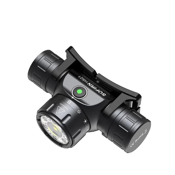 Sofirn HS21 Hovedlampe, 2000 Lumen, USB Type-C Genopladelig,6000-6500K