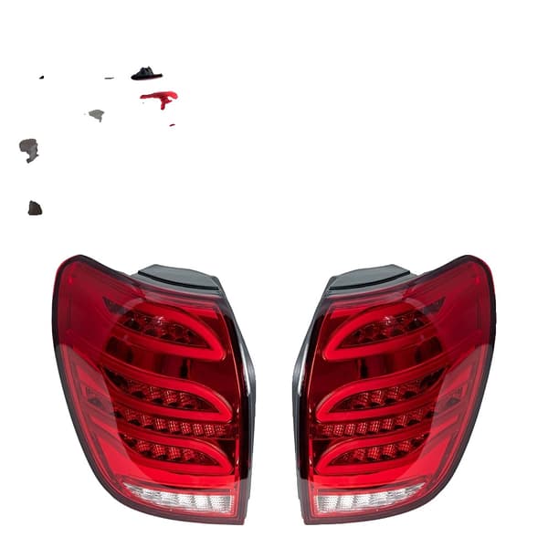 Chevrolet Captiva Baglygter, Holdbart ABS-materiale, Nem installation,Rød