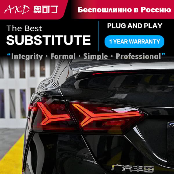 Bakljusmontering för Toyota Camry, Lexus LS Inspirerad Design, Sekventiell Blinkersanimation,Elfenben