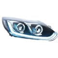 Miniatyrbillede 1 af 2: AKD Hovedlygte, LED-teknologi, Specifik pasform til Ford Focus 2012-2014,Et par, ingen inkluderer nærlys