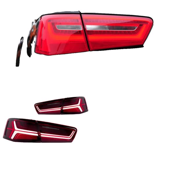 Audi A6 Baglygter, LED Bremselygter, Dynamiske Blinklys,2012-2015
