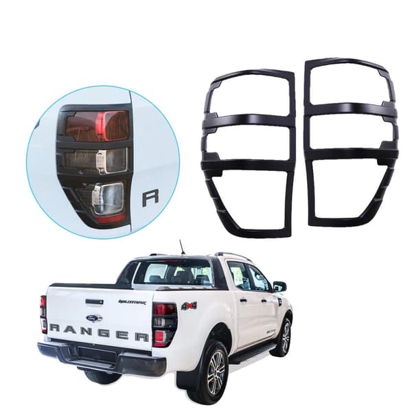 Ford Ranger Baglygte Dækninger, ABS Plastik, UV Beskyttelse, 2012-2022 Modeller,2012-2022